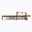 Double chaise longue de patio avec coussin-1290262157