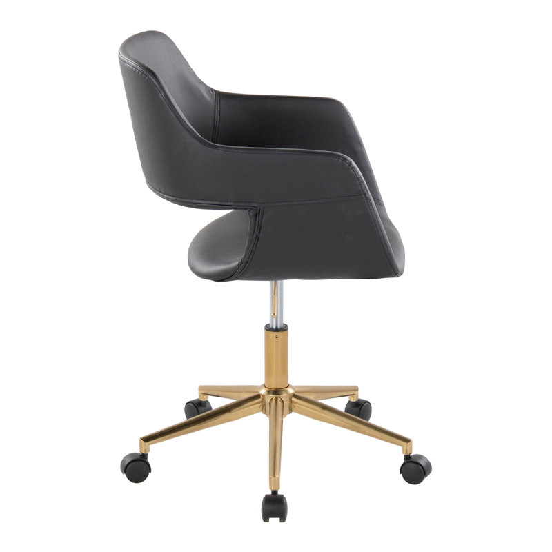 Chaise de bureau Shai, Noir, Noir, noir, noir, noir