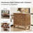 3-Drawer Nightstand with Charging Station
