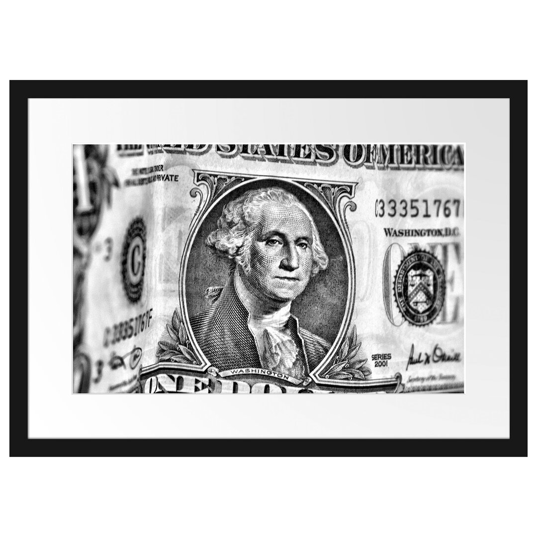 Dollar Banknote Gerahmter Fotodruck Poster