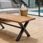 Table basse d'extérieur en bois d'acacia