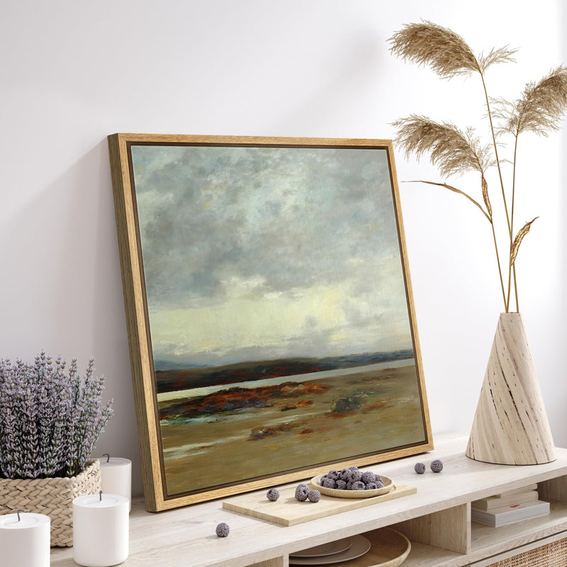 «Dramatic Moorland Vista Landscape Landscape Rustic Highland Scene Illustration Realism Decor Earth», reproduction d'art sur toile