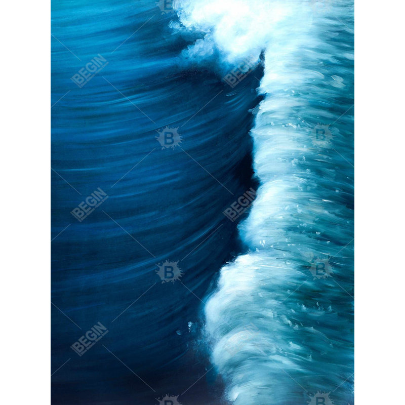 Toile marine Wave Wave | Pièce décorative pour la maison
