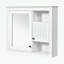 Armoire de salle de bain avec miroir et 3 tablettes