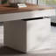 Bureau 6 tiroirs brun noisette + gris massif + bois manufacturé-310928253