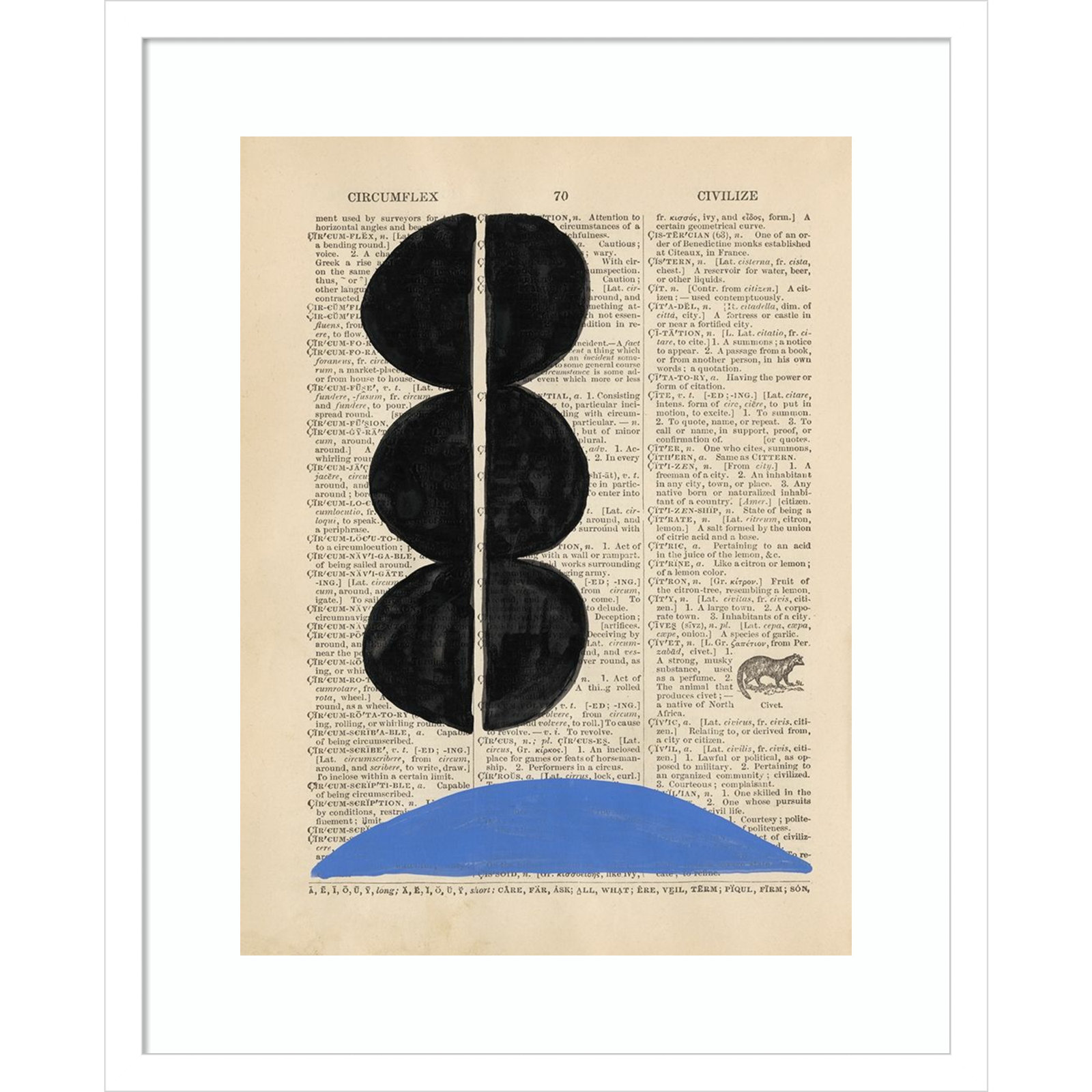 Adreille "Modern Definition II" Print, 21.38" H x 17.38" W x 0.88" D, White Framed Paper