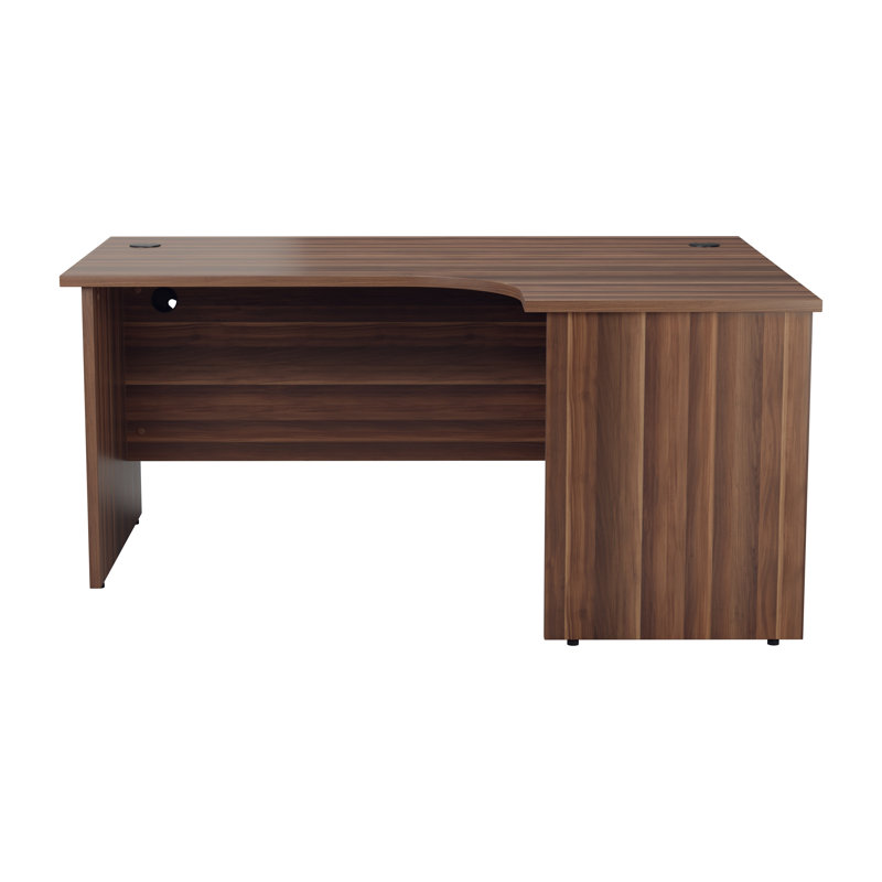 Buariki L-Shaped Desk Shell, Beech, Right
