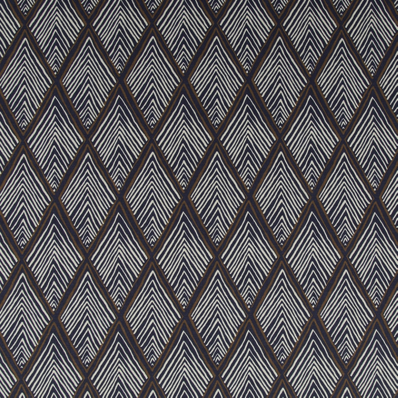 Tissu 100% coton rhombi Forms, Indigo