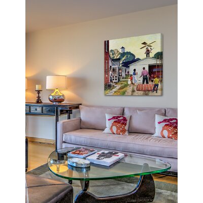 Learning to Fly by John Falter Painting Print on Wrapped Canvas -  Marmont Hill, MH-RETR-246-C-18
