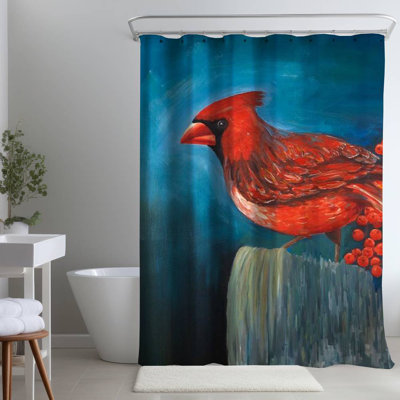 Calaya – Polyester Shower Curtain, Dye Sublimation Print, 71" W × 74" L