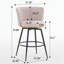 Tabouret de comptoir Allecia 1-2118379500