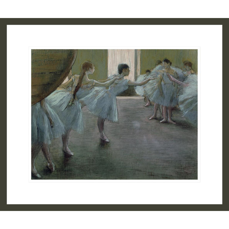 «Dancers at Rehearsal» par Edgar Degas, impression giclée encadrée, H 17,75 po x l 21,07 po