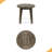Outdoor 16" Acacia Wood Side Table-929617793