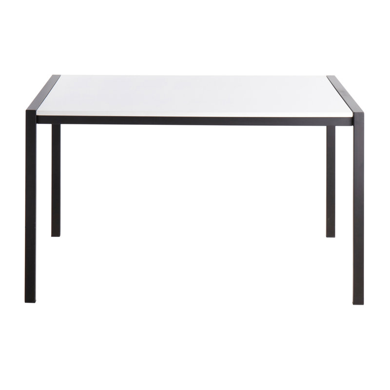 Table de salle à manger contemporaine, Blanc