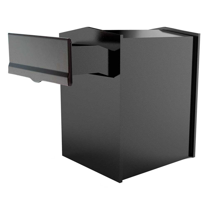 Liberty Aluminum Wall Mounted Mailbox, Black