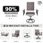23.4" Wide Rust‑Resistant Powder‑Coated Metal Frame, Breathable PVC‑Coated Polyester Fabric Outdoor Swivel&Rocking Patio Lounge Chairs (Set Of 2)