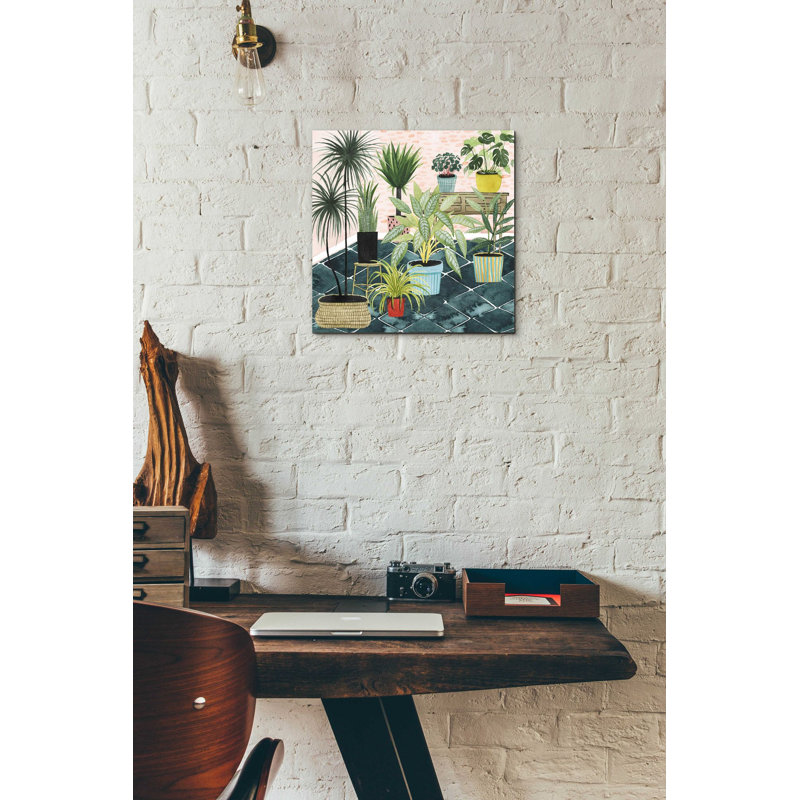 Modern Jungle II - peinture sans cadre, H 12 po x l 12 po x P 0,13 po