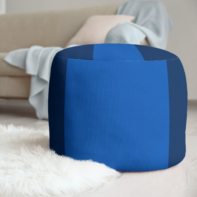repose-pieds rond 20,5", Bleu marine / bleu royal / bleu marine