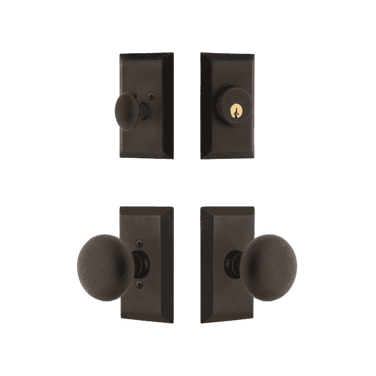 Nostalgic Warehouse Studio Entry Set with New York Knob