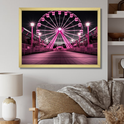 " Pink Ferris Wheel Merrygoround Magic I "