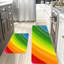 Tapis de cuisine multicolore arc-en-ciel, paquet de 2, pour la cuisine et la salle de lavage