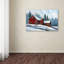 « red grange winter », reproduction sur toile tendue-31383115
