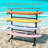 Freestanding Kayak and SUP Outdoor Storage Rack, Heavy Duty Adjustable Weatherproof Stand for Canoe, Boat, and Paddleboard