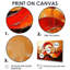 Décoration murale géométrique abstraite rouge et or à motif de volcan géométrique I-1973265967-1973265956-1973265957