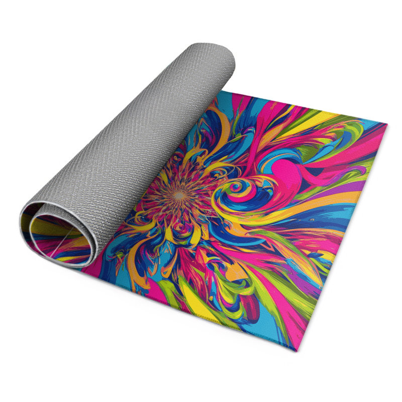 Cosmic Vortex Indoor And Outdoor Area Rug, Rectangle 5' x 7'