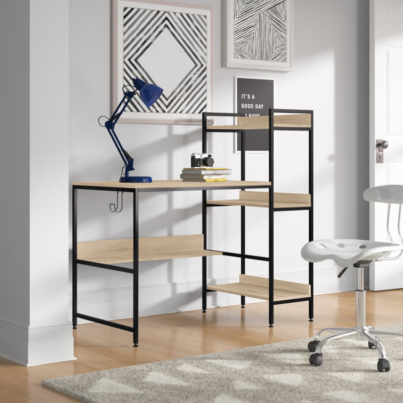 Bureau Amador, Chêne / Noir