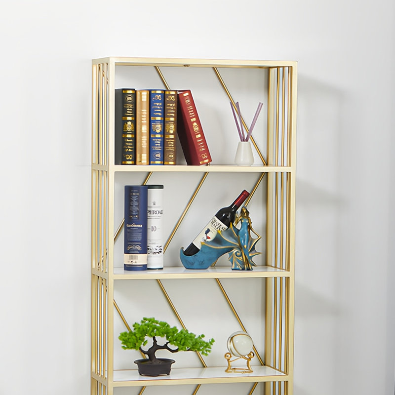 Simple and versatile bookcase, 64.9"H x 23.6"W x 11"D