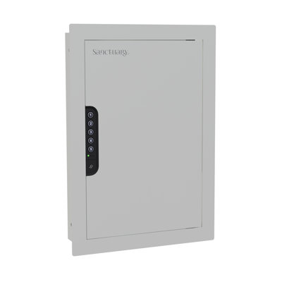 Sanctuaire dans un mur avec serrure électronique