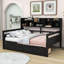 Pierrot Daybed with Two Drawers, Shelves and Slats-399049932-399049930