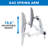 Mount-it Silver Multi Screen Desktop Mount, Holds up to 14.8 lbs
