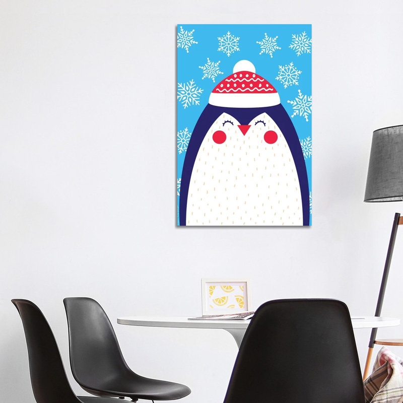 Snowflake Penguin by Seven Trees Design - Gallery-Wrapped Canvas Giclée on Canvas, Canvas