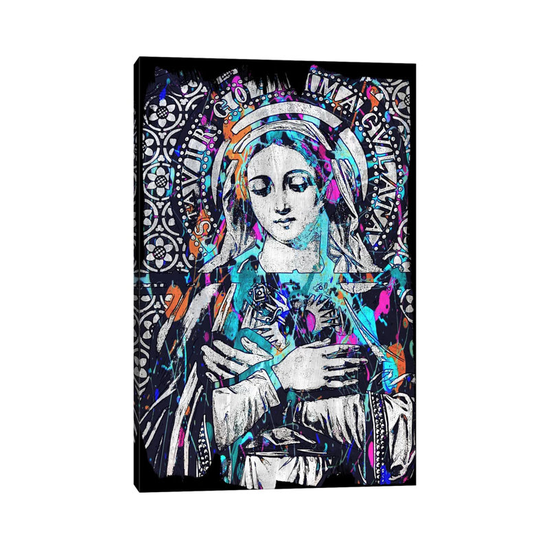 Madonna Impressions #2 - Wrapped Canvas Print, 20.32 cm H x 30.48 cm W