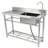 47.2'' L x 19.7'' W Silver Freestanding Laundry Sink with Faucet