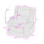 Fauteuil inclinable électrique Corduroy-2096529577