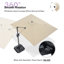 274cm X 335cm Rectangular Cantilever Parasol-1723451204