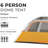Tent for Family Camping, Hiking and Backpacking | Dome Camp Tents with Included Tent Gear Loft for Outdoor Accessories