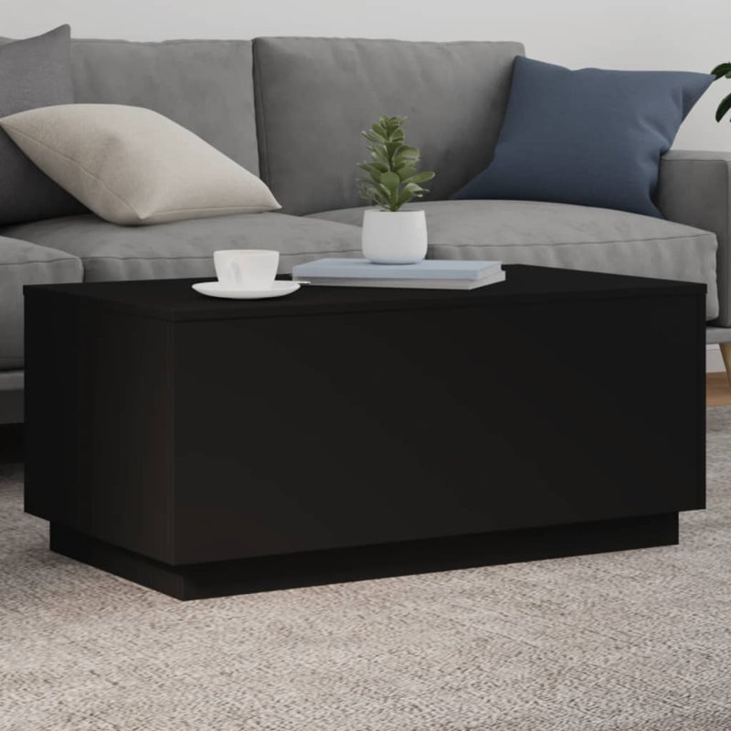 Caolain Block Coffee Table, Black