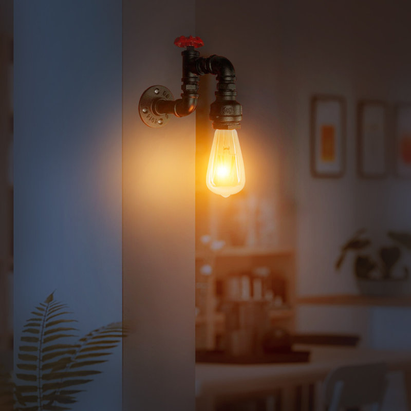 Avina Armed Sconce, Black