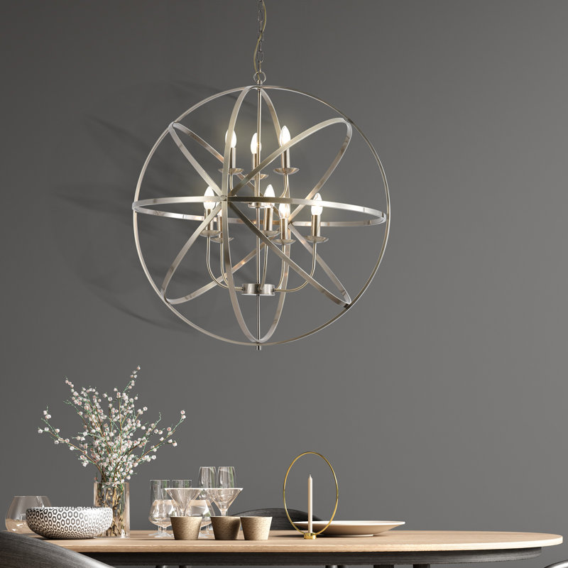 Colbey Chandelier, Antique Brass