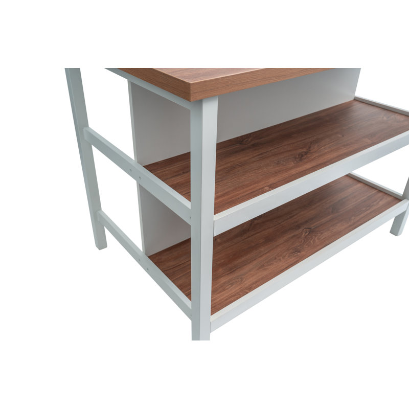 Îlot Casavibe Cb-Home avec plateau en Hpl, 49,6 po x 31,10 po x 36 po (126 x 79 x 91,4 cm)