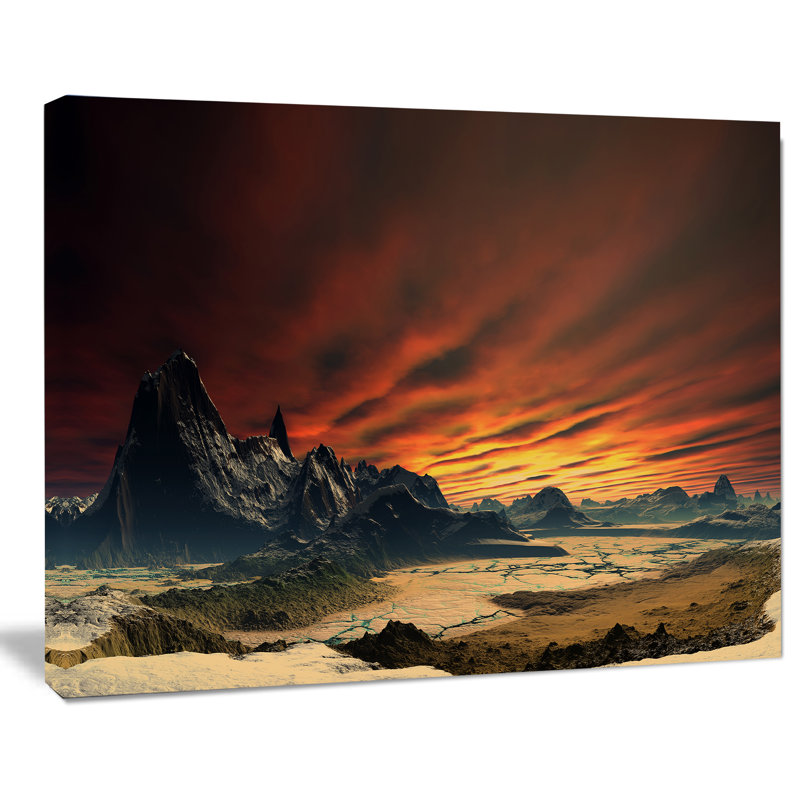 «Beautiful Alien Planet Traos», impression, H 20 po x l 20 po x P 1 po, Toile tendue