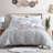 Swift Home Rukai 100% Cotton 5-Piece Diamond Clip Jacquard 3-D Fringe Texture Comforter Set - 2 Decorative Pillows Included - All-Seasonal Warmth, Durable, Easy Care-1791038464-1791038478