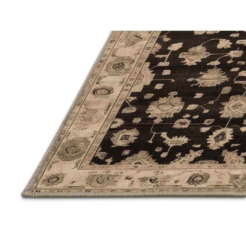 Tapis brun lavable à la machine