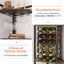 Aljawhara Wine Bottle & Glass Rack-1220968103