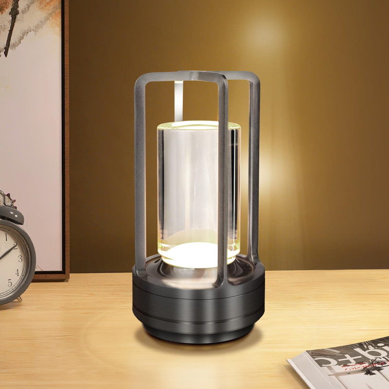 Lampe fantaisie en métal Nécat, Noir
