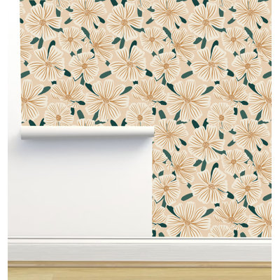 Rouleau de papier peint texturé L 12 pi x l 2 po Erin Kendal Designs